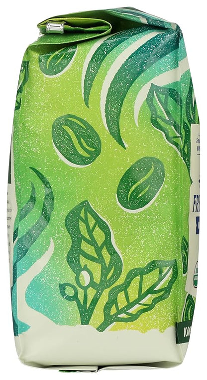 Whole Foods Market, Organic Decaf Whole Bean Coffee, Dark French Roast, Smoky & Sweet, Smooth & Balanced, 12 Ounce