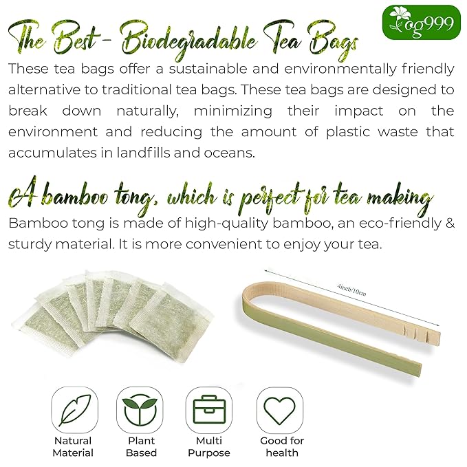 TOG999, 60 Tea bags Dried Chanca Piedra Leaves, Chanca Piedra Tea “Stone Breaker” 100% Natural & Pure. Made with Natural Material Tea Bags. No Sugar, No Caffeine, No Gluten, Vegan.