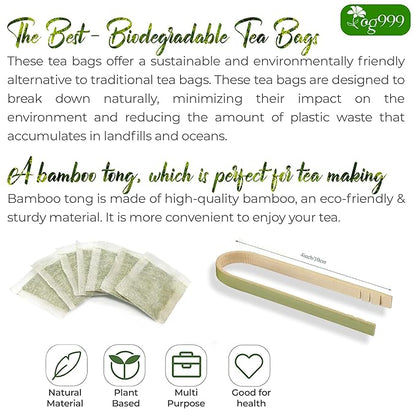 TOG999, 60 Tea bags Dried Chanca Piedra Leaves, Chanca Piedra Tea “Stone Breaker” 100% Natural & Pure. Made with Natural Material Tea Bags. No Sugar, No Caffeine, No Gluten, Vegan.