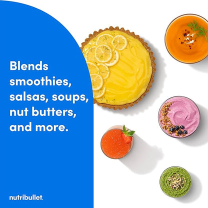 nutribullet® SmartSense Blender Combo, 1400W, 64oz Pitcher, 32oz & 24oz Cups, 5-Speed, Smoothies, Ice and Frozen Fruit, Nut Milk, Soup, Gunmetal Gray, NBF50700