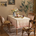 Load image into Gallery viewer, Designer Linen Floral Square Tablecloth,Pale Yellow Farmhouse Indoor Table Cloth,Fall Durable Decor Tablecloths for Dining Kitchen Thanksgiving Christmas Party,67"*67"-Chamonix A