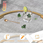 Load image into Gallery viewer, Glass Coffee Table,Round Gold Coffee Table for Small Space,27" Modern Center Table,Glass Top Clear Coffee Table with Sturdy Metal Frame for for Living Room Home Office, Easy Assembly