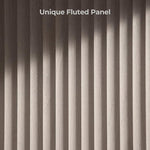 Load image into Gallery viewer, SICOTAS Round Coffee Table for Living Room, 32" Circle Modern Fluted Center Coffee Table with Storage, Mid Century Accent Tea Dining Table for Small Space, Apartment, White Alder