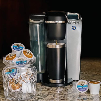 Roast Ridge Single Serve Coffee Pods for Keurig K-Cup Brewers, Variety Pack, Medium Roast, 100 Count (50 each: French Vanilla, Hazelnut)