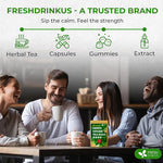 Load image into Gallery viewer, FreshDrinkUS, Premium Green Ginger Tea | 135 Tea Bags | Sencha Green Tea with Ginger, Lemongrass, Turmeric, Hibiscus &amp; Peppermint | Natural Herbal Blend | Comfort &amp; Refreshing, Vegan