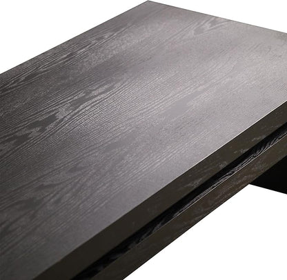 Rectangle Coffee Table for Living Room, Mid Century Modern Coffee Table, Solid Wood Center Table Accent Tea Table for Apartment