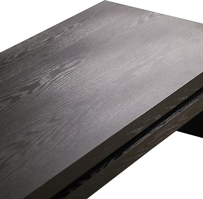 Rectangle Coffee Table for Living Room, Mid Century Modern Coffee Table, Solid Wood Center Table Accent Tea Table for Apartment