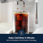 Load image into Gallery viewer, De'Longhi Dedica Duo Compact Espresso Machine - Cold Brew Coffee Maker with Milk Frother Wand- for Espresso, Hot &amp; Iced Coffee, Cappuccinos, Lattes &amp; Home Barista Brewing, Vanilla