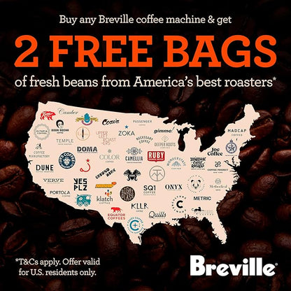 Breville Barista Express Espresso Machine BES870BSXL, Black Sesame