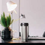 Load image into Gallery viewer, DISCOUNT PROMOS Stainless Steel Tumblers 16 oz. Set of 6, Bulk Pack - Perfect for Coffee, Soda, Other Hot &amp; Cold Beverages - Silver