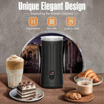 Load image into Gallery viewer, Milk Frother, 4-in-1 Electric Milk Frother and Steamer, Automatic Hot and Cold Foam Maker and Milk Warmer for Coffee, Latte, Cappuccino, Macchiato, Hot Chocolate(Jet Black)