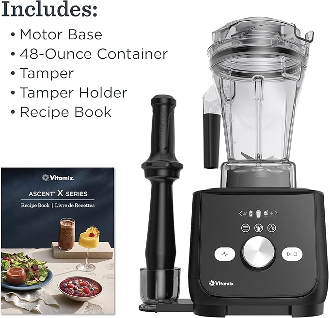 Vitamix Ascent X5 Blender with 10 Blending Programs, Self-Cleaning Program, Professional-Grade Blender for Smoothies, Soups and More, Stainless-Steel Blades, 48 Oz Container, Graphite Metal Finish