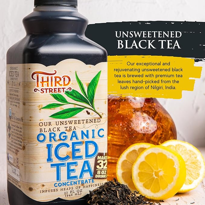 Third Street Chai Unsweetened Black Tea, 32-Ounce (Pack of 6) (FG.ITUB00132G)