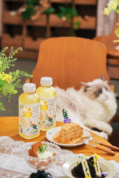 Tea PI Iced tea –Jasmine Green Tea, Lemon Sweet Iced Fruit Tea Bottles, Real Juice, -16.9 fl oz, 500mL, 15 Pack