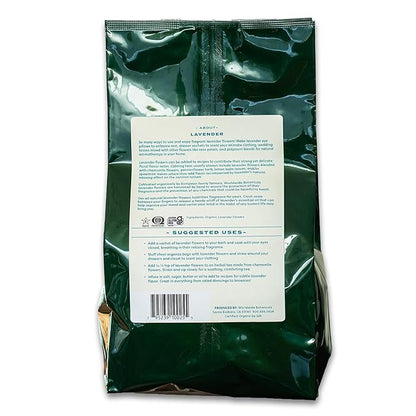 Worldwide Botanicals Organic Lavender Flowers, 1 lb, Pure European Lavender buds, Perfect for Aromatherapy, Sachets, Wedding celebrations, Tea flavoring, Eye pillows Scenting The Home