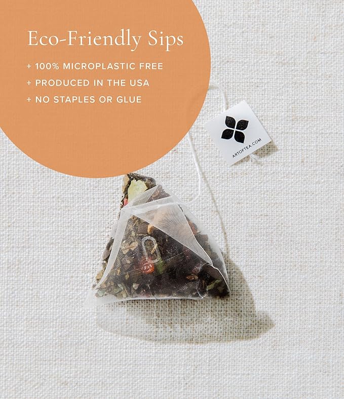 Art of Tea | Talis Masala Chai | 50 Eco Friendly Pyramid Chai Tea Bags Sachet