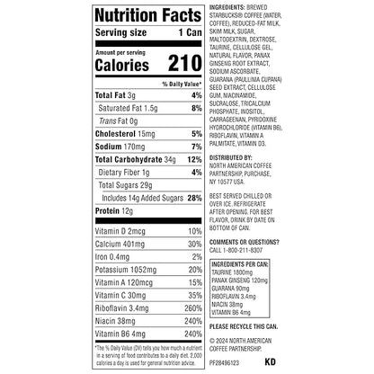 Starbucks Doubleshot Energy Drink Coffee Beverage, Vanilla, Iced Coffee, 15 fl oz Cans (Packaging May Vary) (Pack of 12)