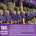 Load image into Gallery viewer, TOG999, Premium 60 Lavender Flower Tea Bags, 100% Natural &amp; Pure from Lavender Flowers. Loose Flower Lavender Herbal Tea. Lavender Flower Tea. No Sugar, No Caffeine, No Gluten, Vegan.