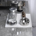 Load image into Gallery viewer, IKAPE Espresso Tamping Mat, Food Grade Silicone Coffee Tamper Mat, Portafilter Tamp Mat Espresso Accessory For Baristas, Waterproof Heat Resistant Tamping Pad Mat for Counter(White)