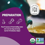 Load image into Gallery viewer, FGO Organic Tulsi Holy Basil Tea, 100 Count, Eco-Conscious Herbal Tea Bags, Resealable Bag, Caffeine Free, Packaging May Vary (Pack of 1)