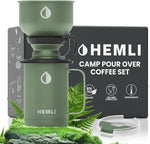 Load image into Gallery viewer, Pour Over Camp Coffee Maker Set– Vacuum Insulated Mug with Leakproof Lid, Stainless Steel Micro Filter, Scratch-Resistant Finish, Portable Coffee Maker for Camping, Travel &amp; Outdoor Adventures