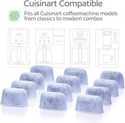12 Water Filters for Cuisinart Coffee Makers - Replacement Charcoal Water Filters - Fits all Cuisinart Coffee Brewers by GoodCups