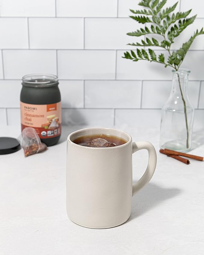 Paromi Cinnamon Chai Rooibos Organic Tea, Signature Jar, 15 Count (Pack of 6)