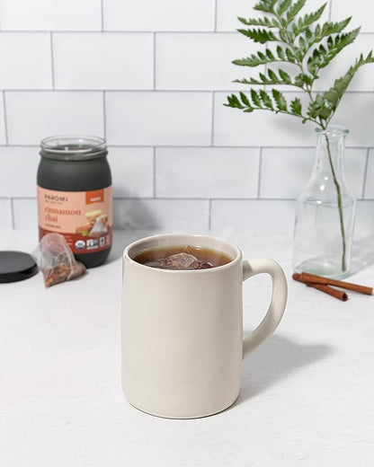 Paromi Cinnamon Chai Rooibos Organic Tea, Signature Jar, 15 Count (Pack of 6)