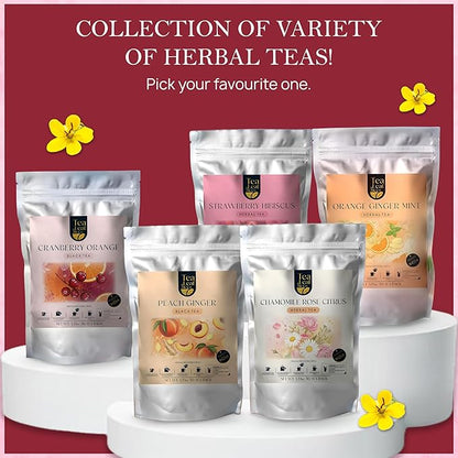 Tealeaf & Co. Mullein Leaf Tea Blended with Fresh Herbs - Pure Herbal Tea Bags with Mullein Leaf Extract - Flavored Herbal Blend - Low Caffeine - Gluten Free - 50 Teabags