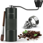 Load image into Gallery viewer, Manual Coffee Grinder by Alpaca Ventures - Stainless Steel Conical Burr Coffee Grinder Manual with Adjustable Setting Double Bearing Hand Espresso Grinder Perfect for Home, Office and Camping