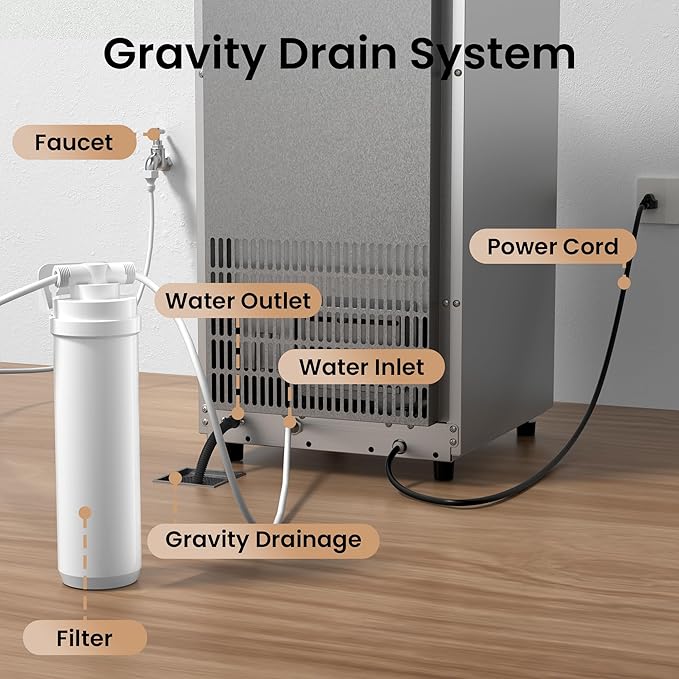 Coolski 15” Under Counter Ice Maker Machine, 85 Lbs/Day, 30 LBS Storage Bin, Auto-Cleaning, Built-in Freestanding Commercial Ice Maker for Outdoor Home Bar Restaurant