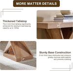 Load image into Gallery viewer, OKD Modern Coffee Table, 48" Twisted Center Table with Wood Thickened Pedestal, Rectangular Rustic Living Room Table, Farmhouse Storage Low Cocktail Tea Table, Light Tree Knot