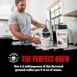 Load image into Gallery viewer, Blackout Coffee Cinnamon French Toast Flavored Ground Coffee – Medium Roast, Smooth Taste, Guilt-Free Indulgence – Freshly Roasted 12oz Pouch