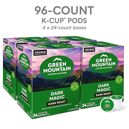 Green Mountain Coffee Roasters Dark Magic Coffee, Keurig Single-Serve K-Cup pods, Dark Roast, 96 Count