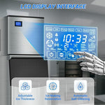 Load image into Gallery viewer, Commercial Ice Maker Machine 650LBS/24H with 350LBS Ice Storage Bin – 182 Cubes per Cycle in 6-15 Mins, Stainless Steel Industrial Ice Machine for Restaurants, Bars, Cafes &amp; Business Use