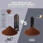 Load image into Gallery viewer, Manual Coffee Grinder With Stainless Steel Burr – Hand Coffee Grinder for Espresso Pour Over and French Press – Travel-Ready Design With Carry Case Brush and Blower