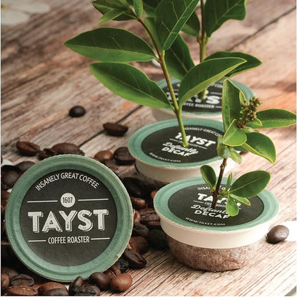 Tayst Coffee Pods, Medium & Magnificent Medium Roast, K Cups Compatible with Keurig Coffee Maker, Sustainable Single Serve, Pack of 50