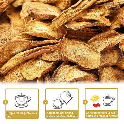 TEARELAE - Burdock Root Tea - 2.5g x 50 Count Burdock Root Tea Bags - Premium Natural Burdock Root - Premium Arctium Lappa Herbal Tea - Caffeine-Free, Non-GMO