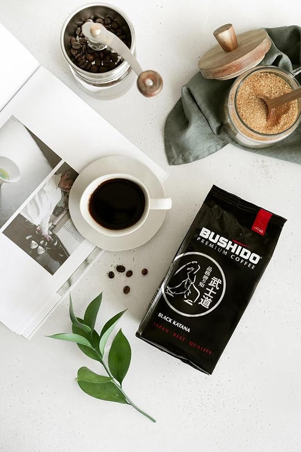 BUSHIDO Black Katana premium arabica whole coffee beans, 2.2 pound (1000g), medium roast