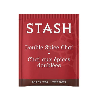 Stash Tea Double Spice Chai Black Tea, Box of 100 Tea Bags (Packaging May Vary)