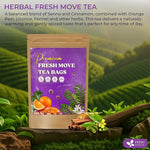 Load image into Gallery viewer, FreshDrinkUS, Fresh Move Tea – 40 Tea Bags - Herbal Tea Blend with Senna Leaves, Cinnamon, Orange Peel, Ginger &amp; More – Caffeine-Free, Natural Ingredients – Smooth Flavor for Everyday Enjoyment
