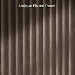 Load image into Gallery viewer, SICOTAS Round Coffee Table for Living Room, Modern Fluted Circle Center Coffee Table with Storage, 32" Accent Tea Dining Table for Apartment, Grey Alder