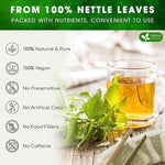 Load image into Gallery viewer, FreshDrinkUS, Premium 75 Nettle Leaf Tea Bags, 100% Natural &amp; Pure from Nettle Leaves. Loose Leaf Nettle Herbal Tea. Nettle Leaf Tea. No Sugar, No Caffeine, No Gluten, Vegan.