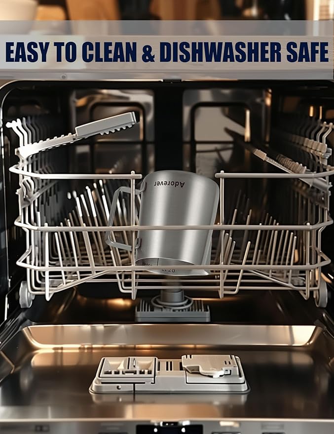 Milk Frothing Pitcher, 16oz Stainless Steel Milk Frother Cup Steaming Pitcher, Cappuccino Espresso Accessories Coffee Bar Barista Tools, Metal Steamer Cup Milk Jug with Latte Art Pen