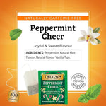 Load image into Gallery viewer, Twinings Peppermint Cheer Herbal Tea Individually Wrapped Bags, 20 Count (Pack of 2), Peppermint &amp; Vanilla, Naturally Caffeine-Free, Enjoy Hot or Iced, 20 Teabags