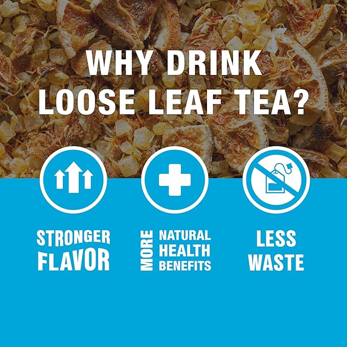 Tiesta Tea - Maui Mango, Loose Leaf, Mango Pineapple Herbal Tea, Premium Non-Caffeinated Fruit Blend, Makes Hot or Iced & Brews Up to 250 Cups - 16oz Bulk Pouch & 5.5oz Refillable Tin Combo