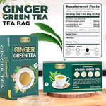 Load image into Gallery viewer, LeafLea Ginger Green Tea, 120 Tea Bags, Premium Green Tea Blend with Pure Ginger Root, Supports Digestive Wellness, Natural Flavor, Low Caffeine, Sugar-Free