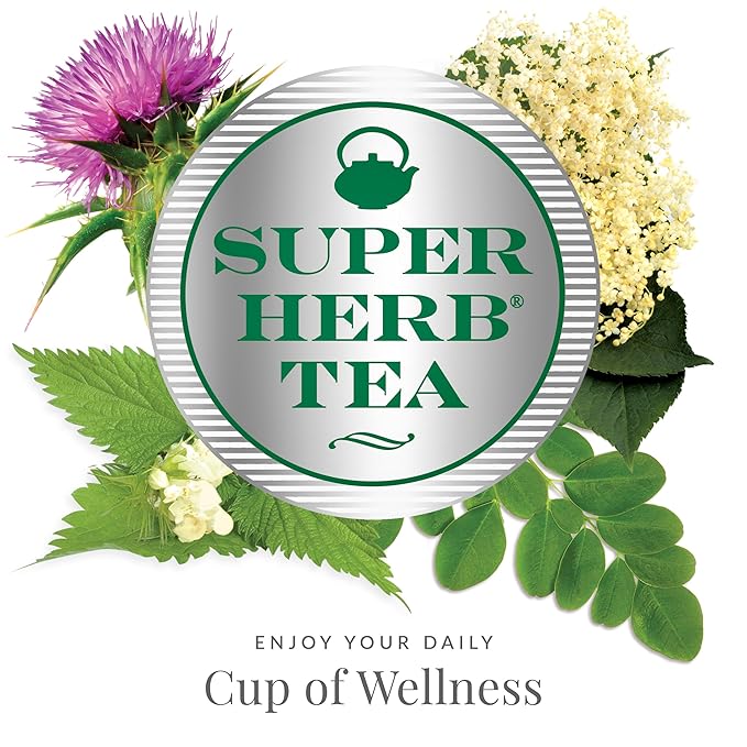The Republic of Tea — Organic Moringa SuperHerb Tea Tin, 36 Herbal Tea Bags, Naturally Caffeine-Free