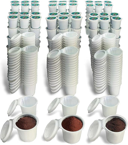 iFillCup Refillable K Cups - Hold 50% More Coffee for Richer Larger Brew, Universal K Cup Brewer Compatibility, Gold Medal Champion Sponsor, Reusable up to 5 Times | 240 Pack Green