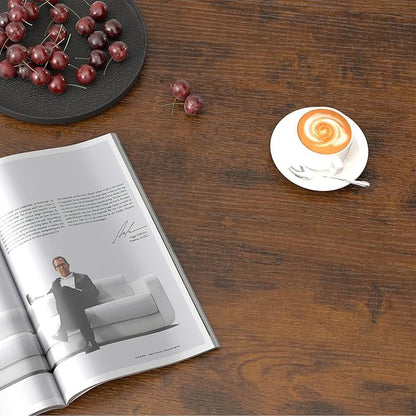 Coffee Table, 40" Center Table with Storage Shelf, Rectangle Coffee Table, for Living Room, Toolless, Easy Assembly, Simple Style, Rustic Brown (Classic)